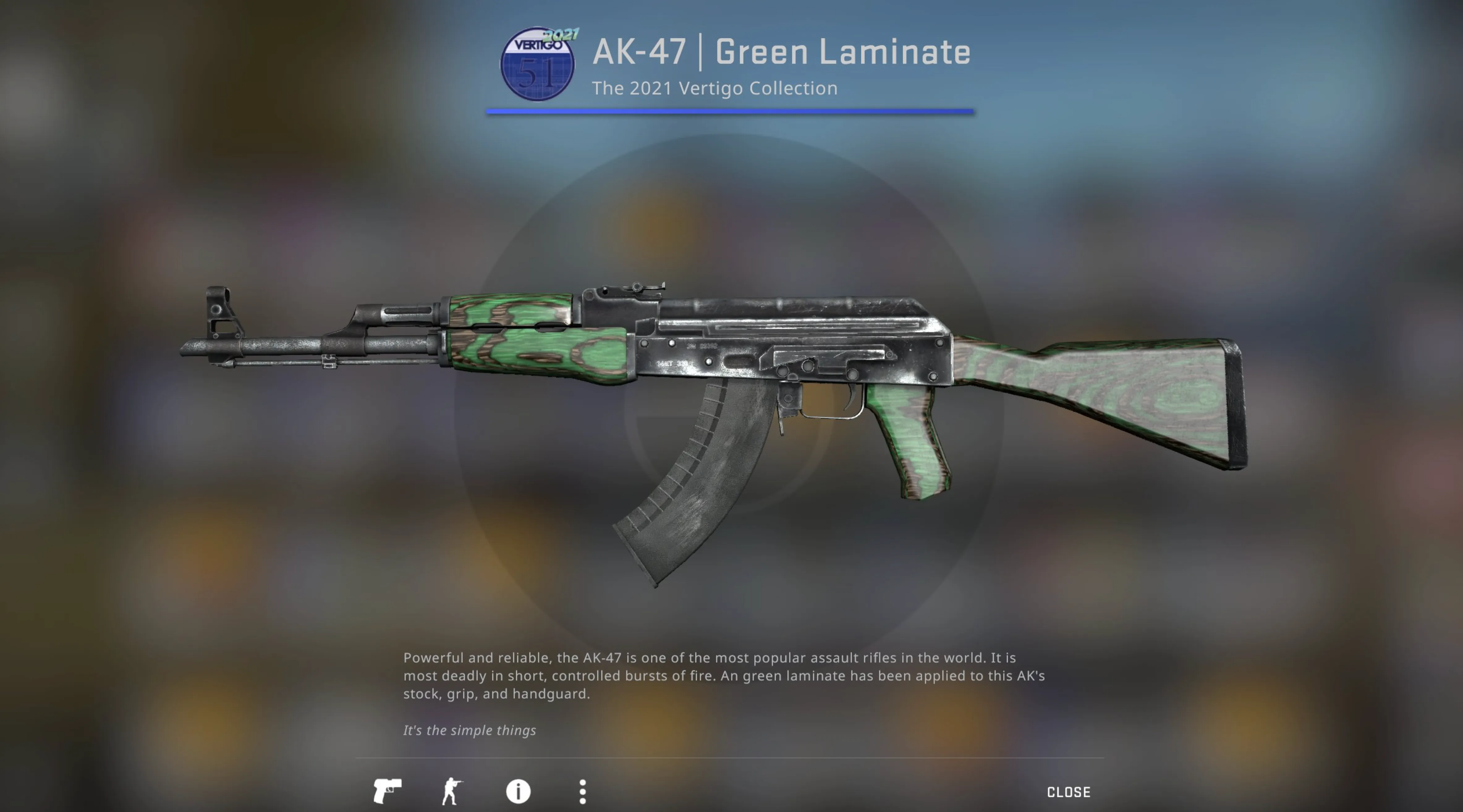 AK-47 Green Laminate cs2 cheap
